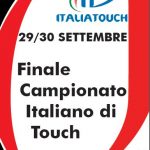 La locandina della Finale del Campionato Italiano Touch 2012