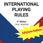 Edizione italiana del nuovo regolamento di gioco internazionale