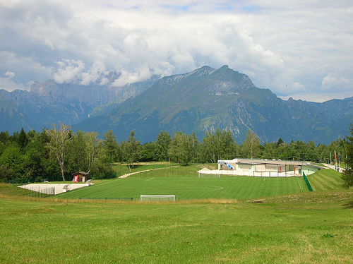 Panorama della struttura sportiva di Pian Longhi
