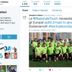 Il Tweet di campioni Italiani